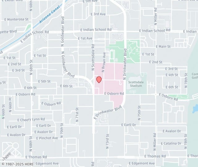 Location Map: 3501 N. Scottsdale Road Scottsdale, AZ 85251