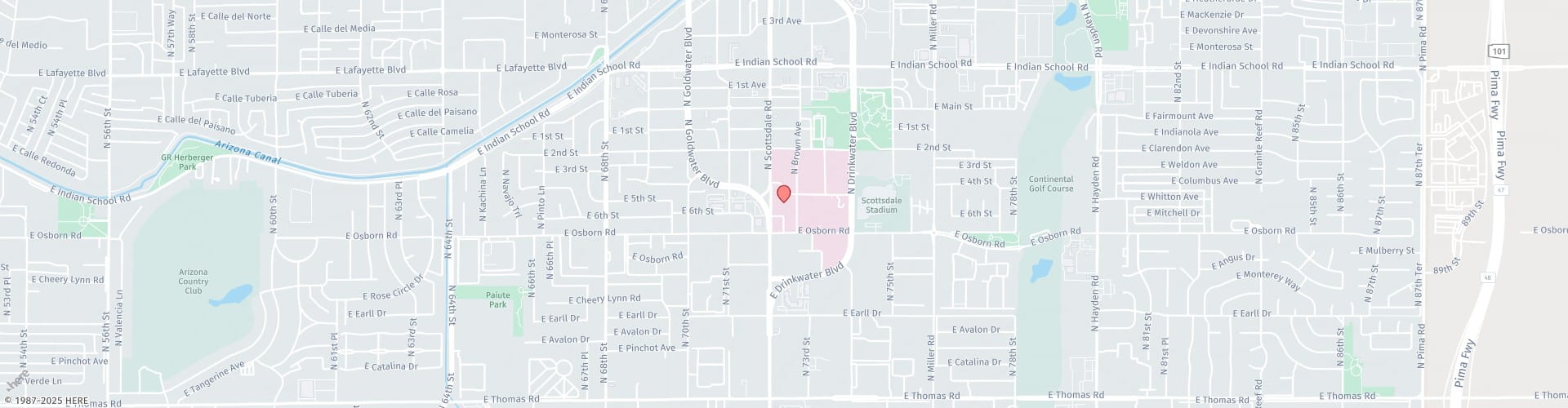 Location Map: 3501 N. Scottsdale Road Scottsdale, AZ 85251